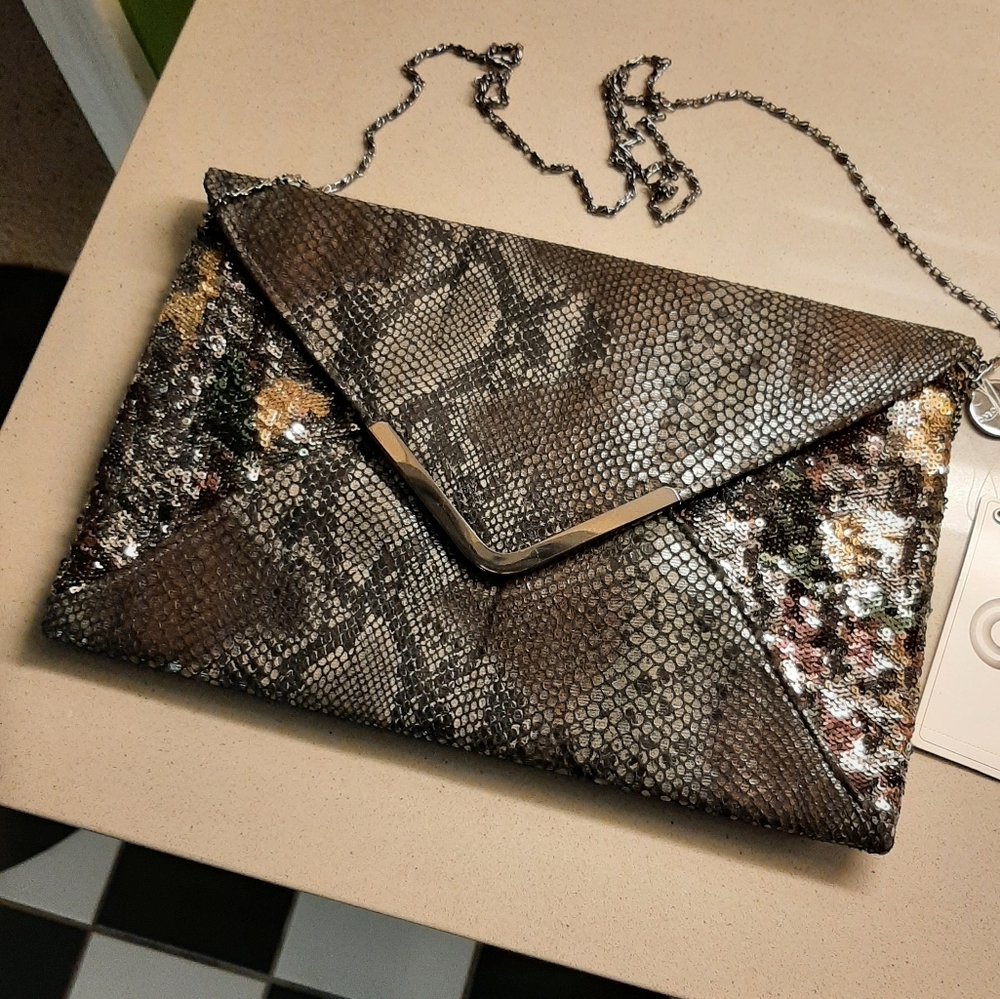 Big Buddha envelope clutch bag